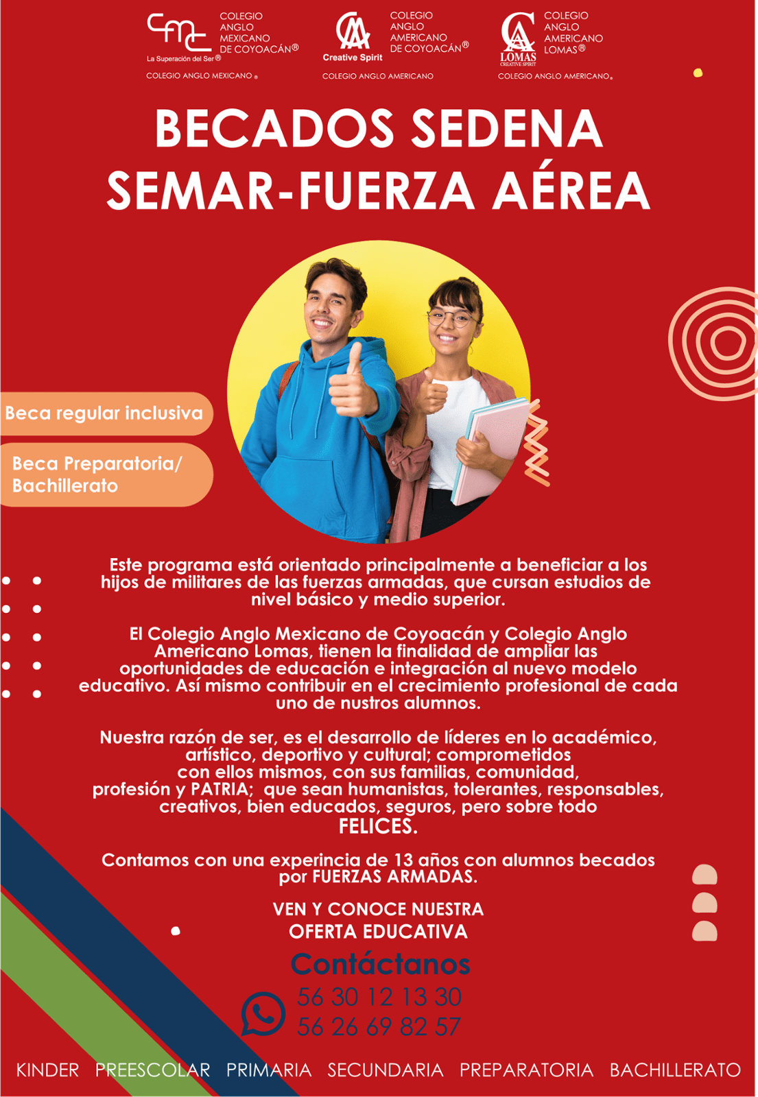 becas para los hijos de militares activos